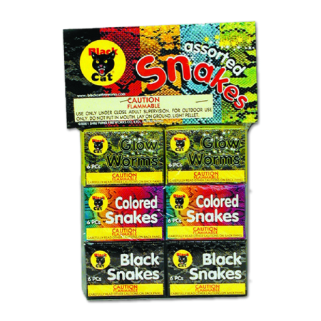 Black Cat Assorted Snakes